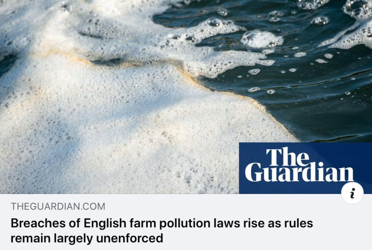 Revealed: Violations of farming rules for water last year reached highest level since legislation was introduced