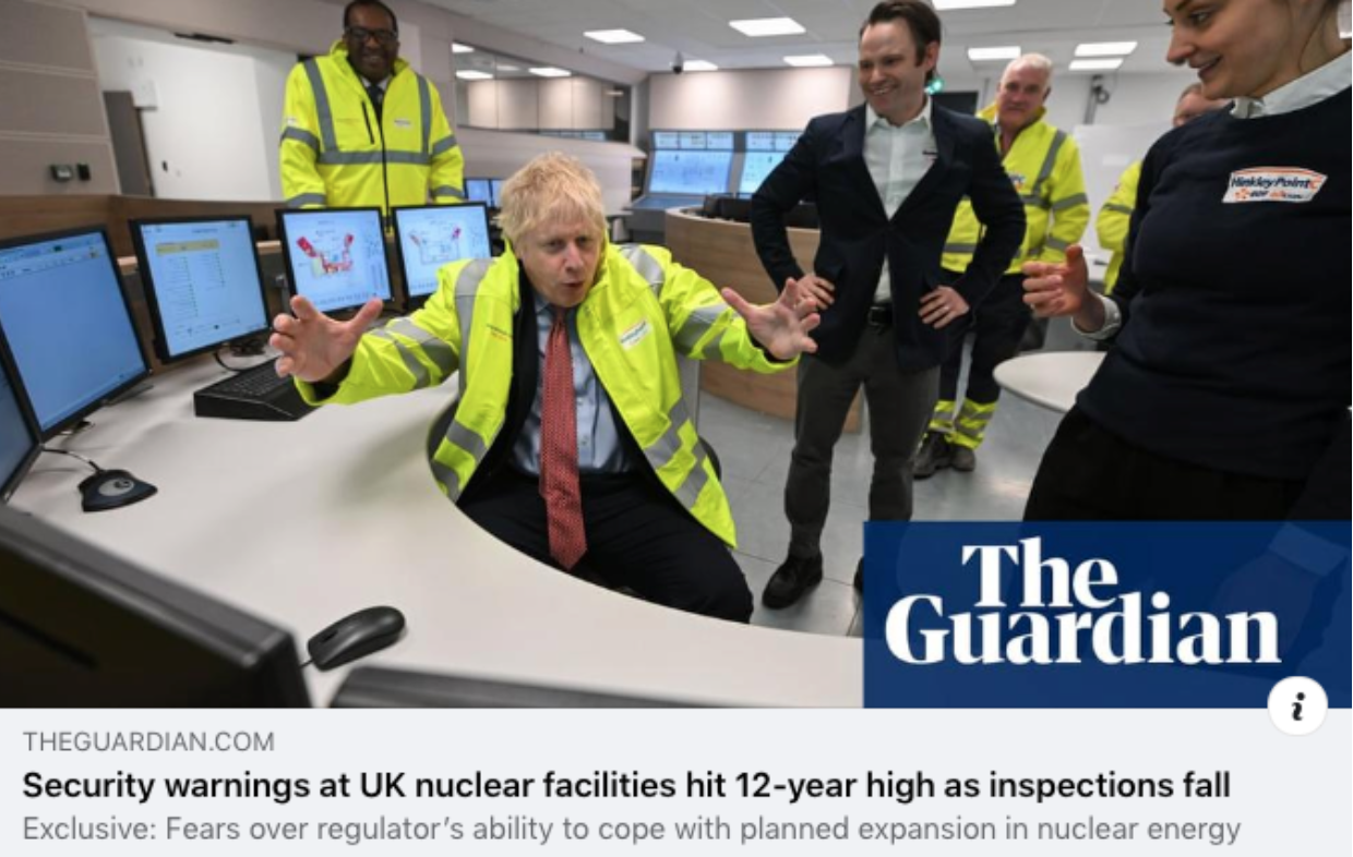 Revealed: Security warnings at nuclear facilities hit a 12-year high