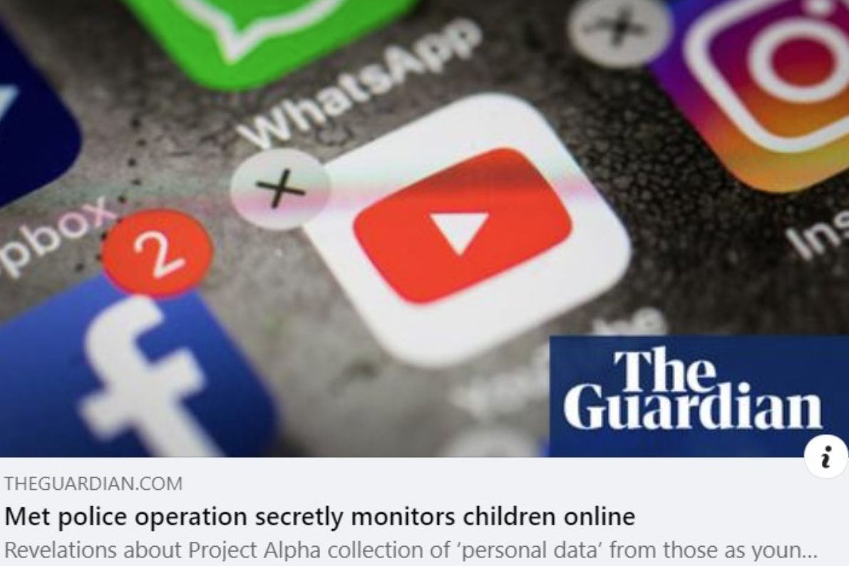 Revealed: Children as young as 13 secretly monitored online by the Metropolitan police