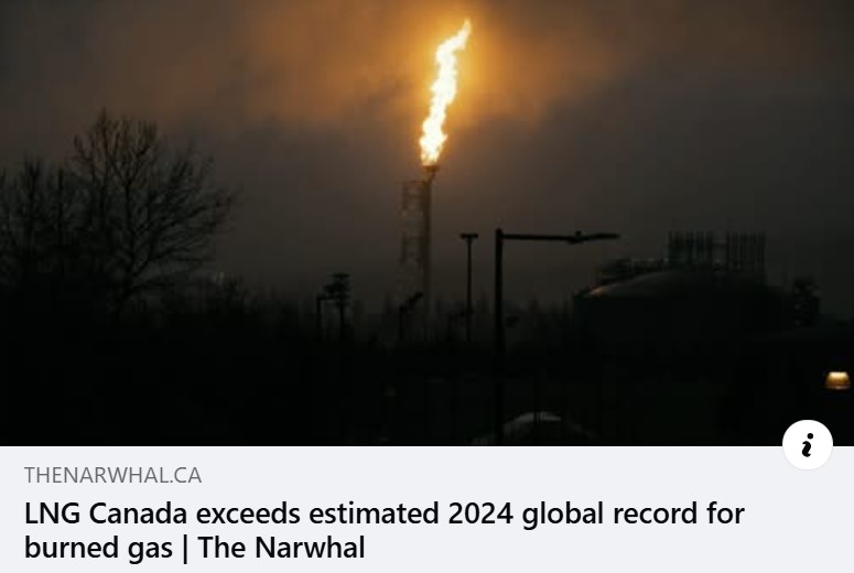Revealed: Malfunctioning Canadian LNG terminal burned more gas than estimated 2024 global record